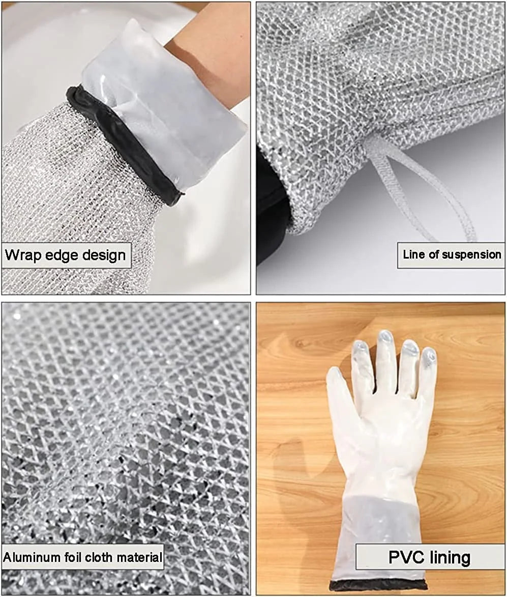 Smart Clean Magic Dishwashing Gloves (Pack of 2)